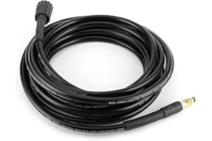 KEENSO Automatyczny wąż do mycia, 40MPa/5800PSI rura gumowa do czyszczenia wody pod wysokim ciśnieniem nadaje się do Karcher K2 K3 K4 K5 (8 metrów)