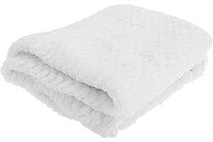 UNIVERSAL TEXTILES Baby Boys/Girls Supersoft Waffle Textured Blanket (75 x 90cm) (White)