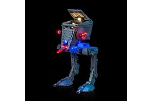 BRICKBLING Zestaw oświetleniowy LED kompatybilny z Lego 75417 at-ST Walker (nie zawiera modelu), zestaw dekoracyjnego oświetlenia kompatybilny z Lego at-ST Walker Kreacyjne zabawki