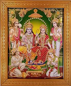 Shree Handicraft Lord Ram Darbar Wall Photo Frame