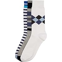 Stop Mens Stripe And Printed Socks Pack Of 3