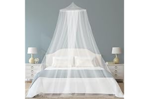 CUIDONGSHENG Moustiquaire de lit,ciel de lit,Moustiquaire de Lits Simples/Doubles ,moustiquaire ciel de lit adulte/fille/bebe/Enfant,Universelle Grande Ciel de Lit Moustiquaire0.6x2.5x11M,Pour toutes les tailles.