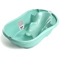 Vaschetta Per Bagnetto OKBABY Onda - Design Ergonomico Per Neonati 0-12 Mesi, Con Termometro, Rosa