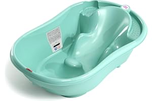 OKBABY Onda - Bañera con Diseño Ergonómico, para Bebés de 0 a 12 Meses, Turquesa