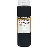 Daler-Rowney Graduate Acrylic Paint, Plastic Bottle, 16.91oz - 500 ml, Black