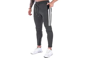 MakingDa Mens Gym Joggers Sweatpants Slim Fit Jogging Tracksuit Bottoms Causal Running Workout Trousers with Pockets