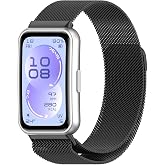 Rongep [Milano Loop] Huawei Band 11/11 Pro ile Uyumlu Kordon Manyetik Tasarımlı Paslanmaya Dayanıklı Huawei Band 11 Kordon Te