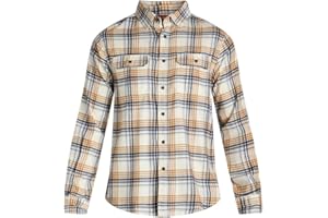 Vasego Men’s Flannel Shirt, Long Sleeve Regular Fit Cotton Lumberjack Shirt with Button-Down Pockets – Classic, Soft, and Comfortable Plaid Shirt for Everyday Wear