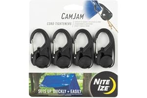 Nite Ize NCJ-01-4R3 CamJam Cord Tightener Karabiner, Kordelspanner, 4er-Pack