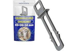 Türschloss Haken für Geschirrspüler mit Originalcode 482000021982 C00282807 für Bauknecht für Ignis für Indesit für Philips für Ariston für Whirlpool - Garantie 10 Jahre - MONTERAL