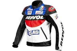MTTKTTBD Cuir Veste Moto Racing Blouson Motard Protections CE Gilet Thermique Homme CE Armored Imperméable Respirante Textile Veste