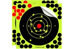 LIOOBO 25Pcs Tiro con L'Arco Bersagli di Tiro al Bersaglio Decalcomanie da Muro Adesivo da Tiro Autoadesivo Accessori per L'addestramento alla Caccia per La Pratica del Tiro All'aperto(colore casuale)