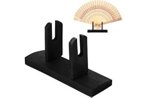 Beavorty 1Pcs Japanese Fan Holder Wooden Hand Held Fan Display Stand Hand Held Fan Storage Holder Fan Display Holder Base Easel