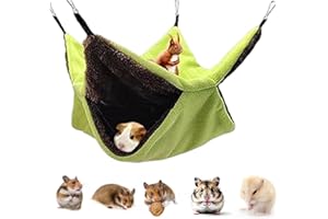 Dyiouxin Hamaca de Animales Pequeños,Hamaca para Mascotas Pequeña,Hamaca Colgante de Animales Pequeños,Hamster Accesorios,Hamaca para Hurones para Mascotas Hámster,Ardilla,Ratón