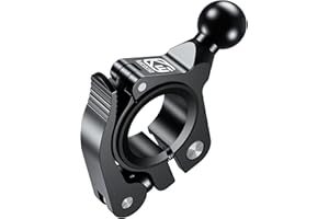 BRCOVAN Alluminio Lega Manubrio Montaggio Base con 17 mm (0.67 Pollice) TPU Palla Compatibile con Garmin GPS 17 mm Sfera Girevole Montaggio Modello Staffa, Installazione Senza Attrezzi