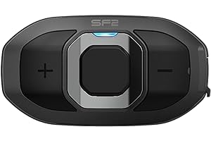 Sena SF2 Sistema di comunicazione Bluetooth per Moto con Dual Speaker, Confezione Doppia, Nero