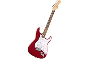 Fender Squier Debut Series HSS Stratocaster Guitare Electrique, Guitare pour Débutants, avec 2 ans de Garantie, Couleur Rouge Dakota