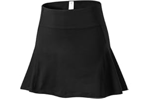 TOFOX Donna Gonna da Tennis Golf Gonnellino da Golf da Tennis Gonna da Corsa Elastica da Donna Tennis Gonna con Tasche e Pantaloncini 2 in 1 Gonna Sportiva