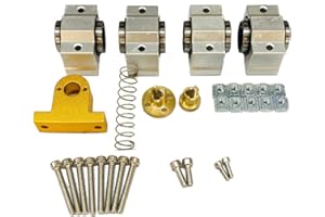 ANNOY TOOLS CNC 3018 Pro SCV10UU Linear Ball Bearing, ANNOYTOOLS 4PCS Aluminum CNC Slide Block, 10mm Bore Diameter, High Precision Equipment