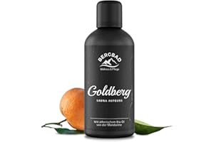‎BERGBAD BERGBAD Saunaaufguss BIO MANDARINE PUR 100ml GOLDBERG - Natürlicher Sauna-Aufguss mit ätherischen BIO Ölen