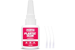 ATP ADT Pegamento para Plástico 30g - Adhesivo Instantáneo Ultra Resistente | Para Acrílico, PVC, Manualidades | No Tóxico & Antigoteo