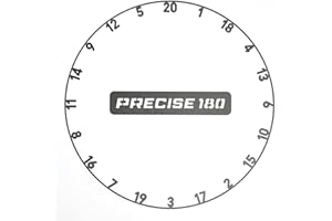 ‎PRECISE180 Precise180 - Onepiece Zahlenring - Premium Dartzahlenring aus 2mm dicken Stahl - 16 Farben - Dartscheiben Nummernring - Dartzubehör