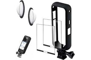DGUSO Insta360 X3 Accessoires Kit de Protection pour Insta360 X3, Film de Protection D'écran Insta360 X3 Support Insta360 X3 et Protection D'objectif pour Insta360 X3 pour caméra d'action Insta360 X3