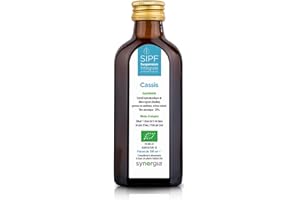 SIPF CASSIS Bio Français 100 ml | Solution Buvable De Plantes Fraîches | Soin des Articulations, Mobilité Articulaire, Douleur Articulaire | Origine France Certifiée Certifié AB | Laboratoire SYNERGIA