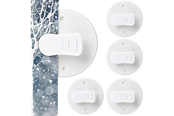 Thinp 4-pack duschdraperiklämmor dusch vindtäta duschgardiner vikter självhäftande duschar gardiner klämmor för hem inuti vat