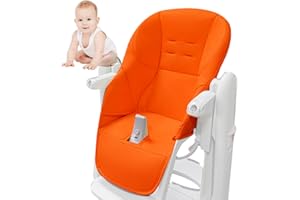 DUBBULON Funda De Cuero Pu Para Silla De Comedor Para Bebé - Cojín Para Silla Alta, Ligero Y Transpirable | Funda Multifuncional Para Trona De Bebé | Adecuado Para Peg Perego Tatamia - Fácil De Limpiar