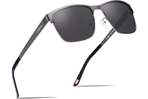 CARFIA męskie okulary przeciwsłoneczne z polaryzacją, klasyczna metalowa oprawka Premium, UV 400, okulary dla kierowców, okulary sportowe