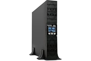 VulTech GS-3KVAS-RK Gruppo di continuità UPS online Serie SERVER RACK 3000VA 3000Watt, Display LCD orientabile, Onda sinusoidale, 8 Prese IEC C13 + EPO + USB, per sistemi rack server, switch, storage
