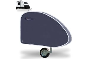 CCLIFE Cubierta Impermeable para Remolque de Caravana Cubierta 90 x 58 cm，Universal Funda Enganche Remolque Caravana para Pro