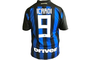 F.C. INTER - L.C. SPORT SRL Maglia Inter Mauro Icardi 9 Replica Autorizzata 2018-2019 Bambino (Taglie-Anni 2 4 6 8 10 12) Adulto (S M L XL)