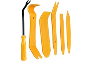 Lot de 6 Outil Demontage Garniture Voiture, Outil Démontage Installation, Outils de Démontage de Voiture, Installateur Pry Outil, pour Voiture Radio Audio, Tableau de Bord, Panneau de Porte de Retrai