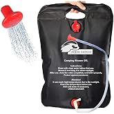 Urban Badger Foldable Camping Shower 20L Combined with Head and Hose, Durable Camping Equipment, Camping Accessories, Outdoor Hav
