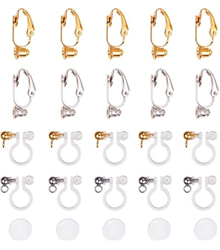Ohrring Konverter Set 32-teilig - Verwandelt Ohrstecker In Clip-On Ohrringe