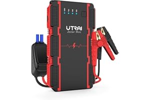 UTRAI Jump Starter Power Pack, 13800mAh 1500A Car Starter Car Battery Charger (7.5L Petrol and 5.5L Diesel) Portable Car Battery Booster Jump Starter with Intelligent Detection LED Lamp and EC5