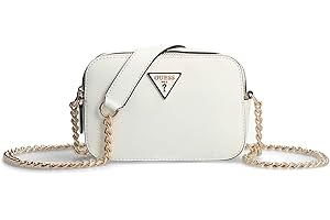 GUESS Noelle Crossbody Camera, Borsa Donna, Bianco, Taglia Unica