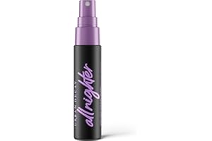URBAN DECAY All Nighter Long-Lasting Makeup Setting Spray, Travel Size - Award-Winning Makeup Finishing Spray - Lasts Up To 16 Hours - Oil-Free - Non-Drying Formula for All Skin Types - 1.0 fl oz