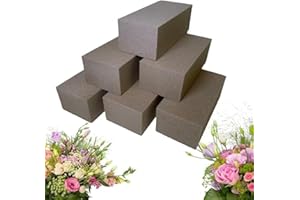 SILK FLOWER WAREHOUSE 6 blocs de briques en mousse de soie pour fleurs artificielles, fournitures de fleuriste, accessoires de composition florale pour mariage, 23 x 11 x 7,6 cm