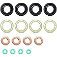 BIAREN Fuel Injector Seal Washer O-Ring Kit For Ford Focus C-Max Fiesta Fusion 1.6 TDCI Citroen C3 C4 Dispatch Berlingo Peugeot 207 307 Expert Partner 1.6 HDI 1314368 1982A0