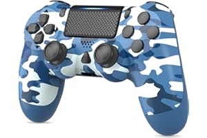 YCCSKY Manette pour PS-4, Contrôleur sans Fil pour P-4, Fonctions Audio à Double Vibration/Pavé Tactile/Gyroscope à 6 Axes Contrôleur Gamepad Mannette de Jeu Compatible avec Console PS-4/Slim/PC/Pro