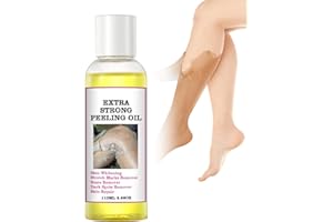 CYNAMUS Huile Exfoliante Jaune, 110ml Huile Exfoliante Pour La Peau Foncée Huile Exfoliante Naturelle Spot Whitening Huile Exfoliante Jaune, Corps Exfoliant Blanc Brillant Solution Cornée,Coudes,Genoux,Doigts