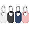 Another30 Compatible with Samsung Smart tag 2 case, Silicone Protective Case for Galaxy Smart Tag 2 with Key Ring, Anti-Scratch for Backpacks, Car Keys,Luggage, Valuables and More (4-pack)
