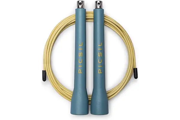 PICSIL - Comba Profesional de Crosstraining | Doble Rodamiento para Mayor Velocidad | Ajustable y Ergonómica | Ideal para Fitness, Boxeo, MMA | Cuerda para Saltar Unisex | Material ABS