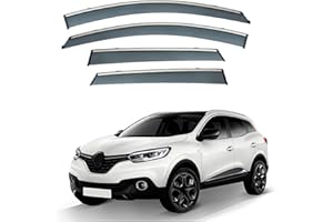 XENITE 4 Pièces Deflecteurs d'air Déflecteurs de Vent pour Renault Kadjar MK1 2016-2020 2021 2022 2023, Deflecteur Vitre Voiture Fenêtre Latérale Pare-Pluie Accessoire