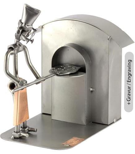 Steelman24 I Omini di Viti Soccorritore I Idee Regalo Originale I Soprammobili in Metallo I Modellino