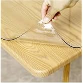 ŞEFFAF MASA &Ouml;RT&Uuml;S&Uuml; 1,7 mm 80 cm x 110 cm Kalın Pvc Kaymaz Masa &Ouml;rt&uuml;s&uuml; Koruyucu 80 CM X 110 CM