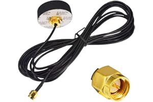 YILIANDUO GSM 2G 3G 4G LTE Antenne SMA Male Waterproof Omni-Directional Outdoor Vis-Mount Antenna Booster de Signal étanche 4G LTE SMA Male pour Routeurs Antenne Externe